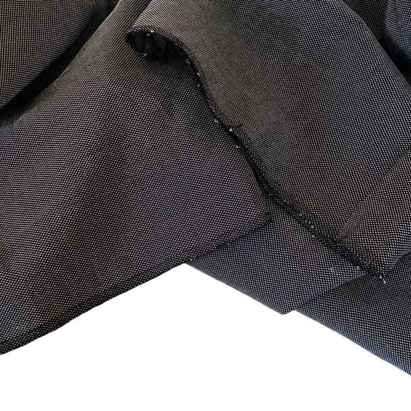 Emporio Armani Vintage Pleated Black White Wool Blend Trousers IT 42 Sz US 6 - Picture 7 of 10